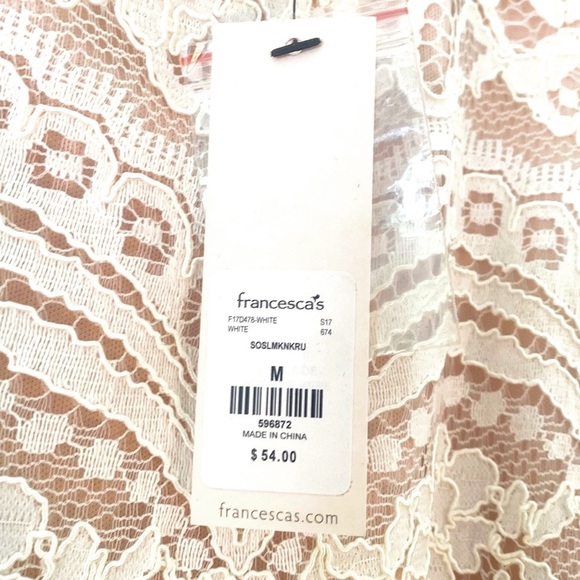 NWT Francesca’s Lace Dress - Picture 5 of 5